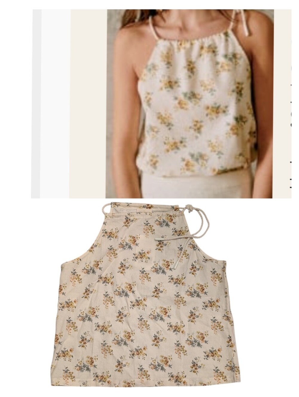 Sezane Gill High Neck Blouse Les Petites Fleurs Size 10 NWT